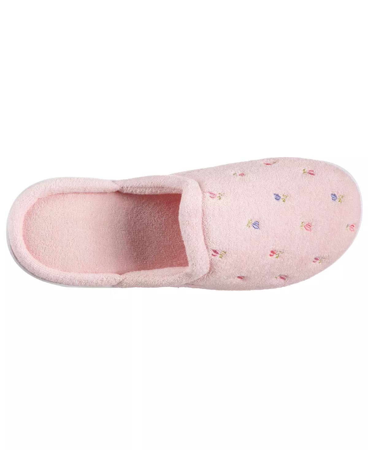 Isotoner Signature Women's Secret Sole Embroidered Clog Slippers - Image 6