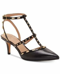 INC International Concepts Ma Pointed Toe Studded Kitten Heel Pumps, Created For Macy's