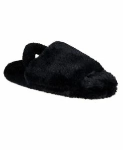 Jessica Simpson Women's Open Toe Plush Platform Slingback Slipper