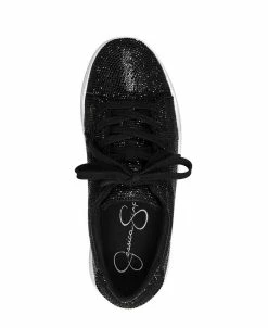 Jessica Simpson Women's Silesta Embellished Lace-Up Sneakers -Sam Edelman Shop 18818383 fpx