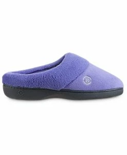 Isotoner Signature Women's Micro Terry Sport Hoodback Slippers