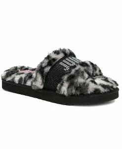 Juicy Couture Women's Halo Faux Fur Slippers