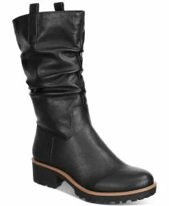 Sun + Stone Nelliee Lug Sole Slouch Boots, Created For Macy's