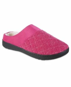 Isotoner Signature Women's Diamond Quilted Morgan Hoodback Slippers