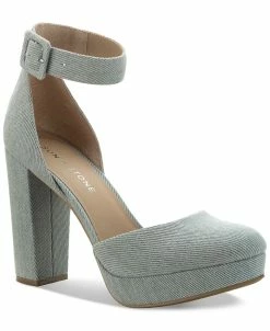 Sun + Stone Estrella Block-Heel Pumps, Created For Macy's