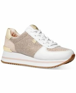 Michael Kors Women's Monique Knit Trainer Lace-Up Sneakers