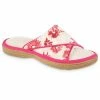 Isotoner Signature Women's Cotton Floral Keilly Slide