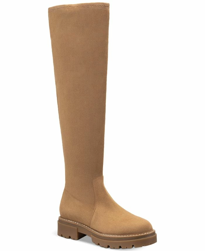 Sun + Stone Jacksonn Over-The-Knee Lug Boots, Created For Macy's