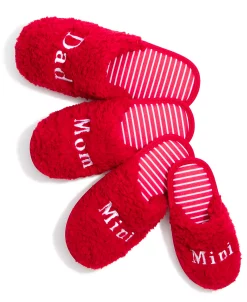 Family Pajamas Matching Holiday Slippers Collection