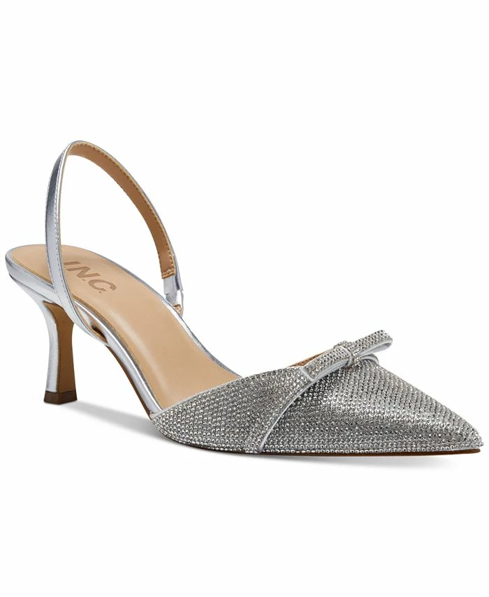 INC International Concepts Women's Gelsey Slingback Kitten-Heel Pumps, Created For Macy's 1 INC International Concepts Women's Gelsey Slingback Kitten-Heel Pumps, Created For Macy's