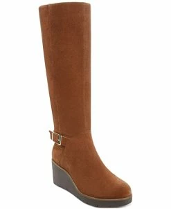 Giani Bernini Atlinaa Wedge Riding Boots, Created For Macy's