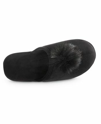 Isotoner Signature Women's Memory Foam Velour Valerie Wedge Slipper - Image 3