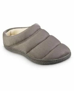 Isotoner Signature Women's Microsuede Puffer Comfort Hoodback Slippers