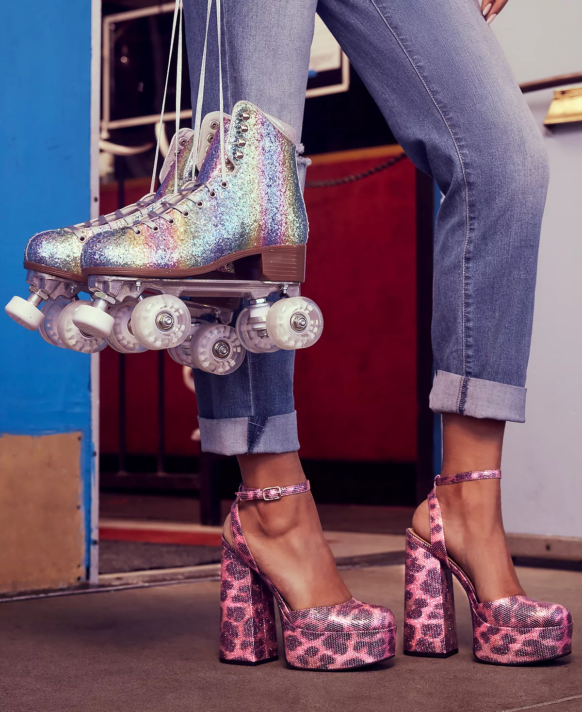 Jessica Simpson Women's Skilla Block-Heel Platform Pumps - Image 9