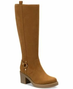 Style & Co Women's Brettaa Block-Heel Riding Boots, Created For Macy's