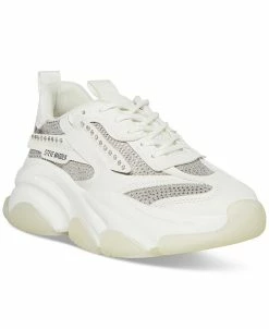 Steve Madden Women's Possession Rhinestone Chunky Lace-up Sneakers