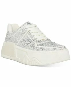 Steve Madden Women's Sonic Rhinestone Lace-Up Sneakers