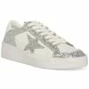 Steve Madden Women's Perona Distressed Lace-Up Star Sneakers