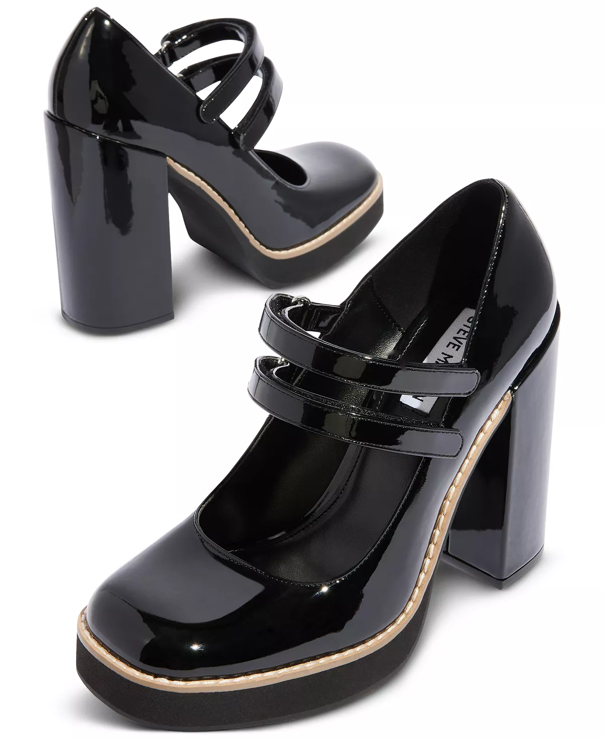 Steve Madden Women's Twice Mary Jane Platform Pumps - Image 7