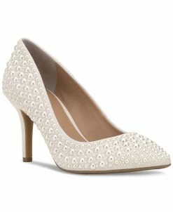 INC International Concepts Women's Zitah Embellished Pointed Toe Pumps, Created For Macy's