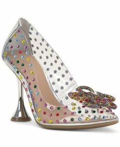 INC International Concepts Women's Savitri Embellished Flare-Heel Pumps, Created For Macy's