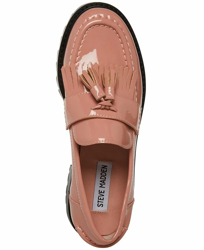 Steve Madden Women's Minka Tasseled Kiltie Lug-Sole Loafers - Image 4
