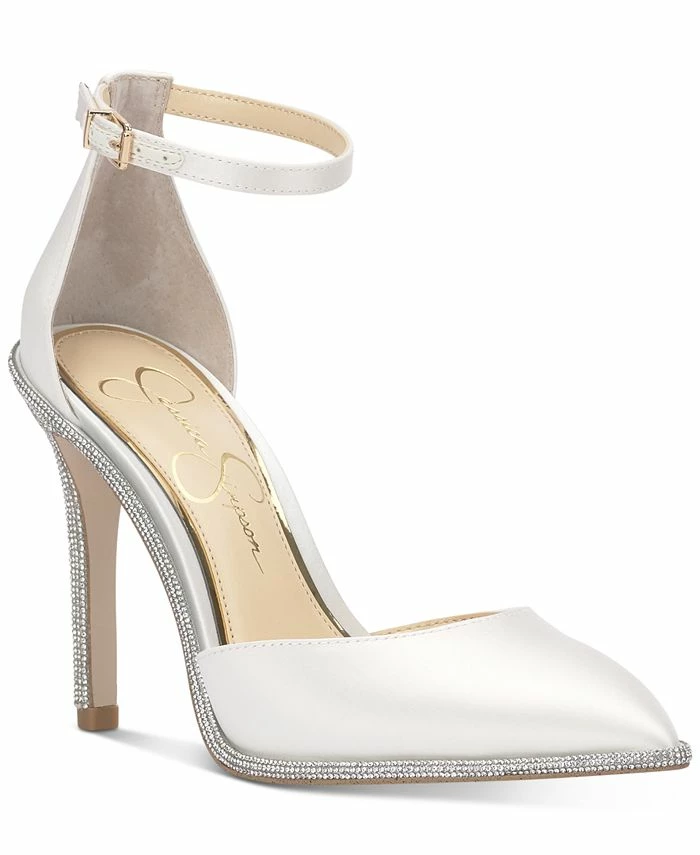 Jessica Simpson Women's Pemota-B Pointed-Toe Ankle-Strap Pumps 1 Jessica Simpson Women's Pemota-B Pointed-Toe Ankle-Strap Pumps