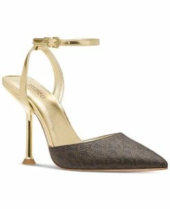 Michael Kors Women's Imani Ankle-Strap Pointed-Toe Pumps